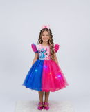 Vestido Lilo Stitch - Pink e Azul com Led