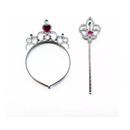Fantasia Princesa barata saia de tule tiara e varinha fada princesa rosa