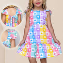 Vestido Infantil Menina Princesa Luxo Estampa COLORIDA