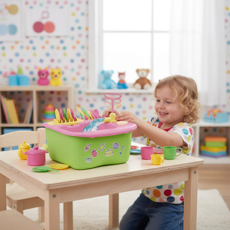 BRINQUEDO ACQUA BRINK COM ACESSÓRIOS PIA BRINQUEDO HOMEPLAY SAI ÁGUA DE VERDADE