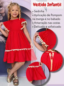 Vestido Infantil Menina Princesa Luxo Estampa COLORIDA