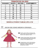 Vestido Infantil Temáticos da Gigi Frozen Rosa