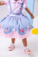 Vestido Fazendinha Salopete Jeans