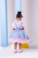 Vestido Fazendinha Salopete Jeans