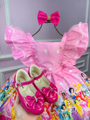 Vestido Temático Kids Princesas Disney