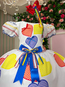 Vestido Marie Junino Luxo Arraiá da Quermesse da Noiva/Noivinha