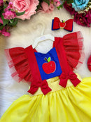 Romper/Vestido Princesa Branca de Neve