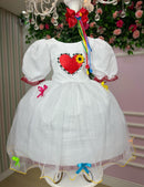 Vestido Junino Banana Club Luxo Arraial dos Apaixonados Noiva/Noivinha