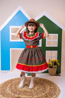Fantasia Junino Princesa Belli Cangaceira/Maria Bonita