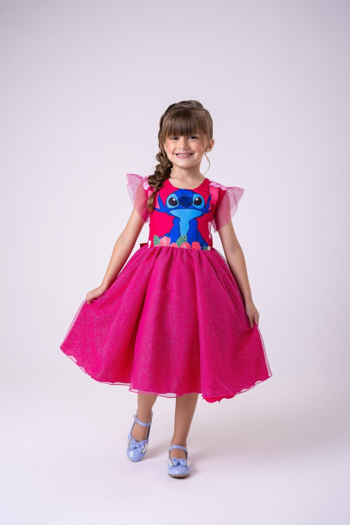 Vestido Lilo Stitch - Pink