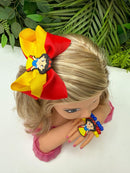 Laço Temático Branca De neve + Pulseira