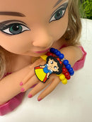 Laço Temático Branca De neve + Pulseira