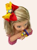 Laço Temático Branca De neve + Pulseira