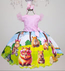 Vestido Temáticos Infantil Luxo Capivara