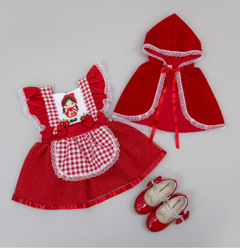 Romper/Vestido Princesa Chapeuzinho Vermelho