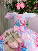 Vestido Tematico Luxo Stitch e Angel
