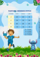Fantasia Menino Stitch Azul