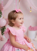 Vestido Safari Rosa Bebê