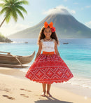 Vestido Temático Infantil Luxo Moana
