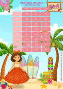 Vestido Temático Infantil Luxo Moana