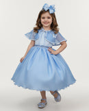 Vestido Infantil Azul Bebê Frozen