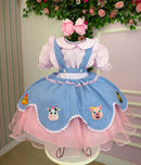 Vestido Fazendinha Salopete Jeans