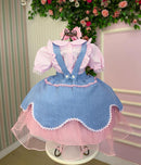 Vestido Fazendinha Salopete Jeans