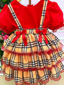 Conjunto Junino Vermelho - Encanto Caipira