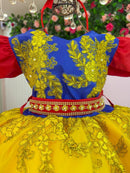 Vestido Marie Temático Realeza Branca De Neve