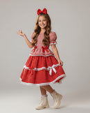 Vestido Junino Mimadine Luxo Vermelho