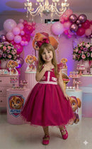 Vestido Mini Miss Temático Patrulha Canina - Sky