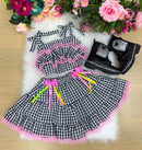 Conjunto Junino Luxo - Charme do Arraia Preto