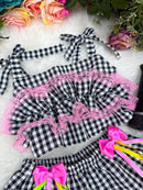 Conjunto Junino Luxo - Charme do Arraia Preto