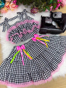 Conjunto Junino Luxo - Charme do Arraia Preto