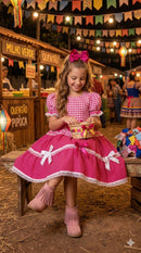 Vestido Junino Mimadine Luxo Pink