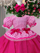Vestido Junino Mimadine Luxo Pink