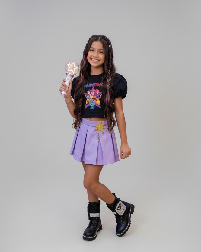 Conjunto Blogueirinha Temático Guerreiras do K-Pop