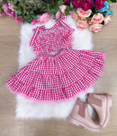 Conjunto Junino Luxo - Charme do Arraia Rosa