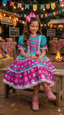 Vestido Junino - Encanto do Interior Verde