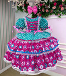 Vestido Junino - Encanto do Interior Verde