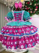 Vestido Junino - Encanto do Interior Verde