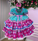 Vestido Junino - Encanto do Interior Verde