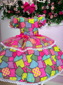 Vestido Junino - Sertão Animado Pink