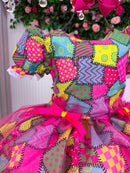 Vestido Junino - Sertão Animado Pink