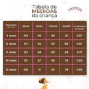 Vestido Barrado Manga Infantil Menina Estampado Casual Festa Luxo 4 a 12 Anos